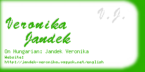 veronika jandek business card